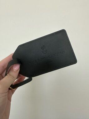 New Ritz-Carlton Black Leather Luggage Tag
